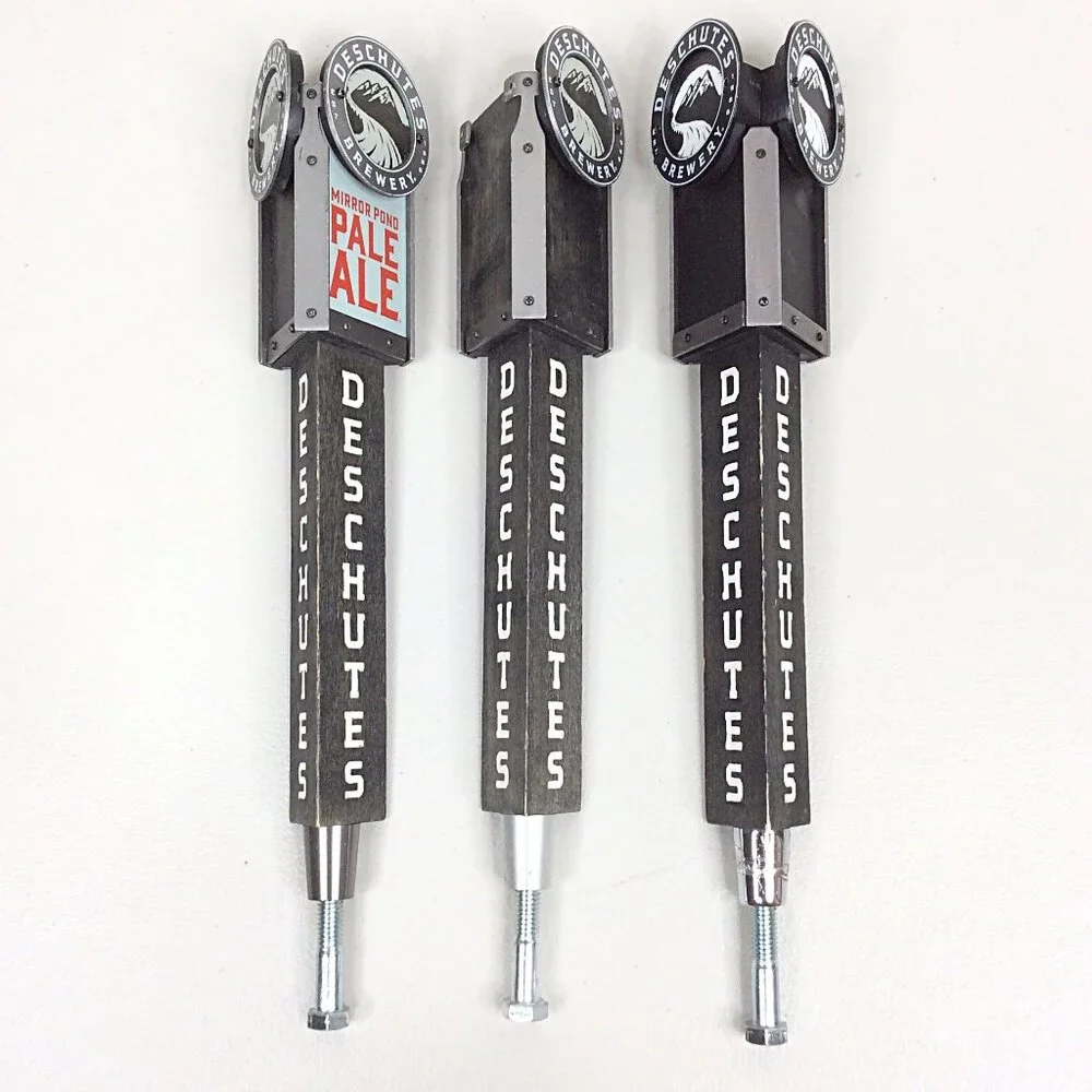 Lot of 3 Deschutes Brewing Beer‎ Tap Handles Mirror Pond Pale Ale Fresh Squeezed